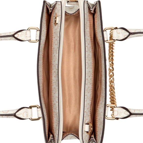 GUESS White and Tan Women's Bag - Picture 3 of 3